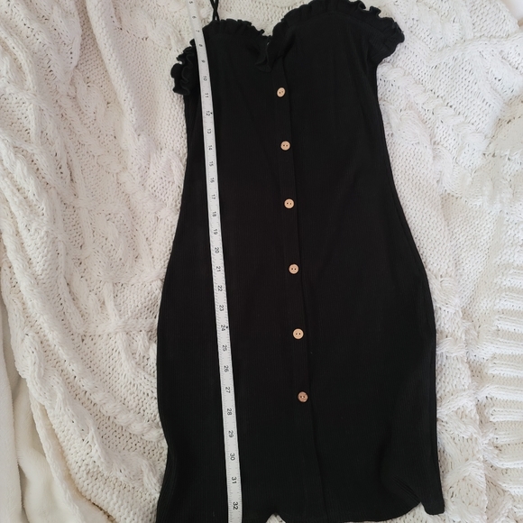 Black Mini Dress L Petite - Picture 7 of 8